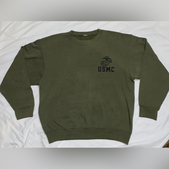 Vintage 90s USMC Marine Corps Crew Neck Sweatshirt XL - Picture 1 of 9